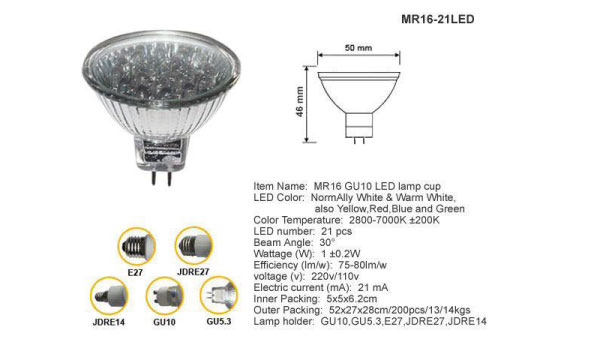MR-16 LED Light